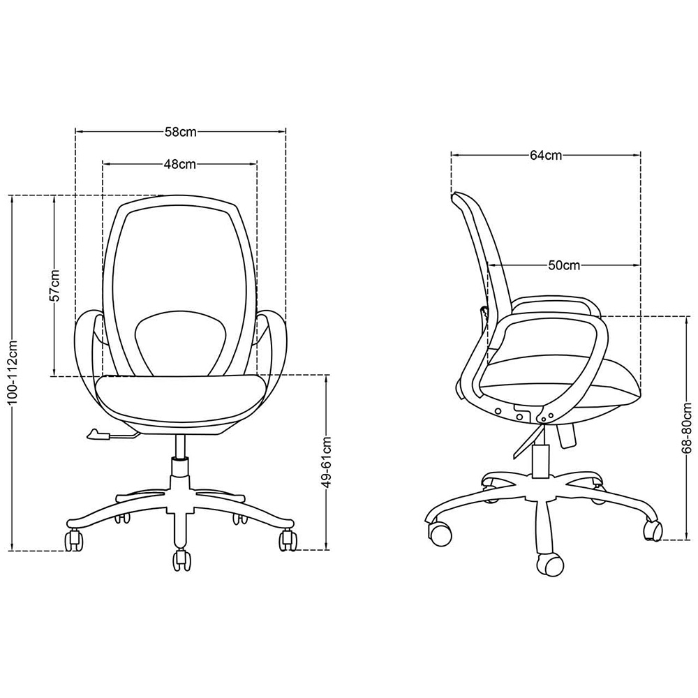 صندلی مش مدیریتی کامپیوتر D-700 - Image 11