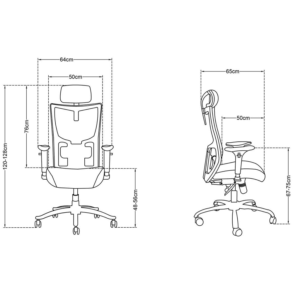 صندلی مدیریتی مش L80-ZM - Image 8