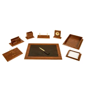 ست رومیزی تمام وکیوم مدیریتی 9 پارچه G509