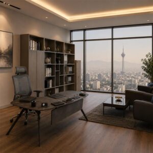 میز پایه فلزی هلالی مدل GF121