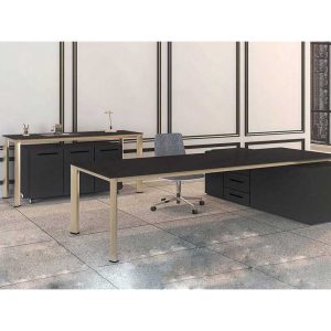 میز مدیریتی اداری مدرن طرح خاص پایه فلزی مدل GF118