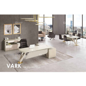 میز مدیریتی لاکچری پایه فلزی وکیوم وارک