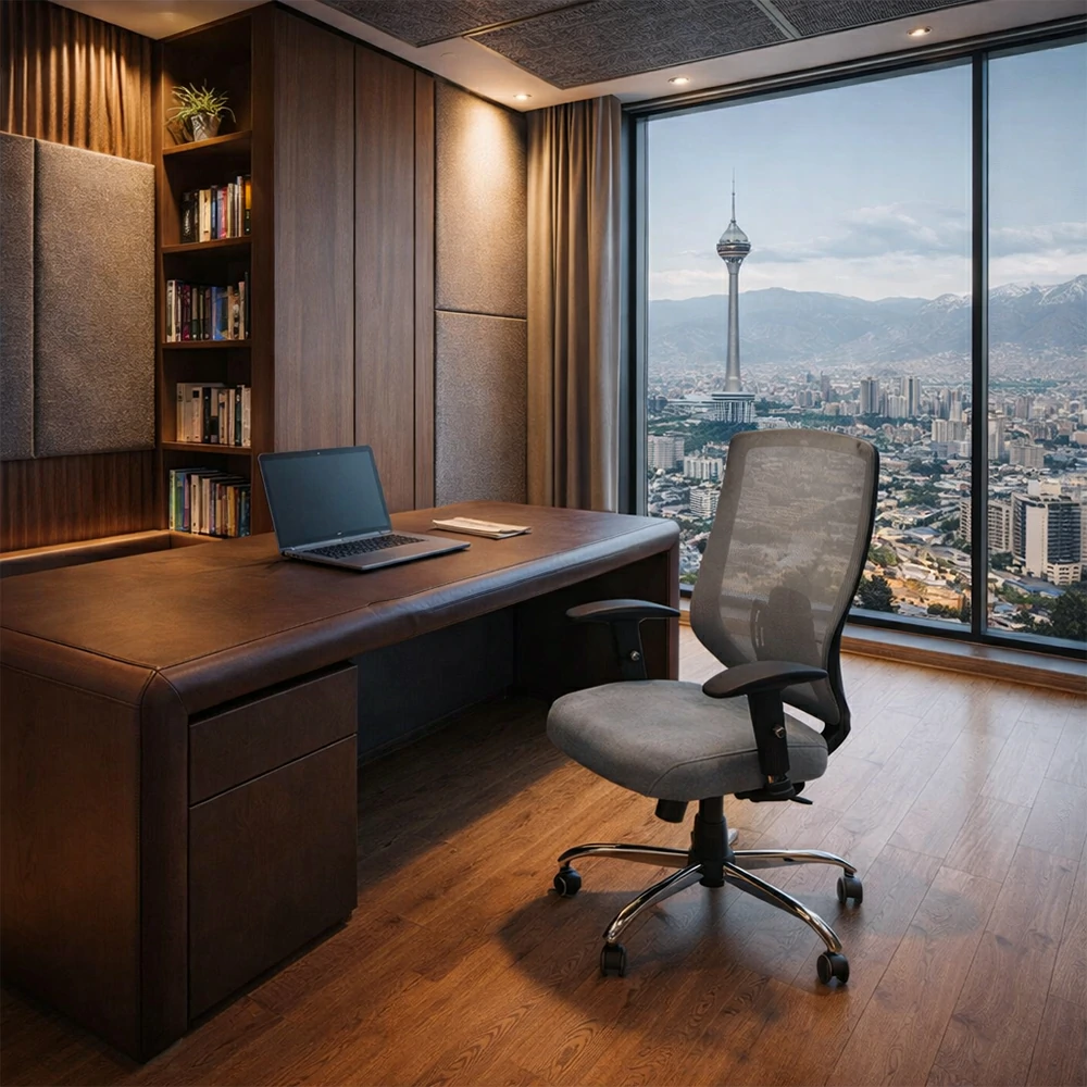 صندلی کارمندی پشت توری طرح لیو