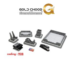 ست رومیزی مدیریتی لاکچری چرمی و چوب 8 تکه طوسی G908