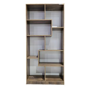 کتابخانه اداری چوبی طرح پازلی