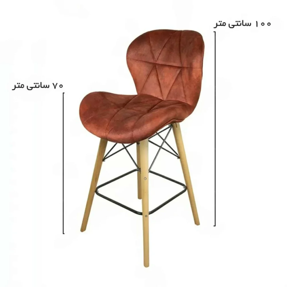 صندلی چهارپایه مدل SH820WL-H پارچه هانزو - Image 3