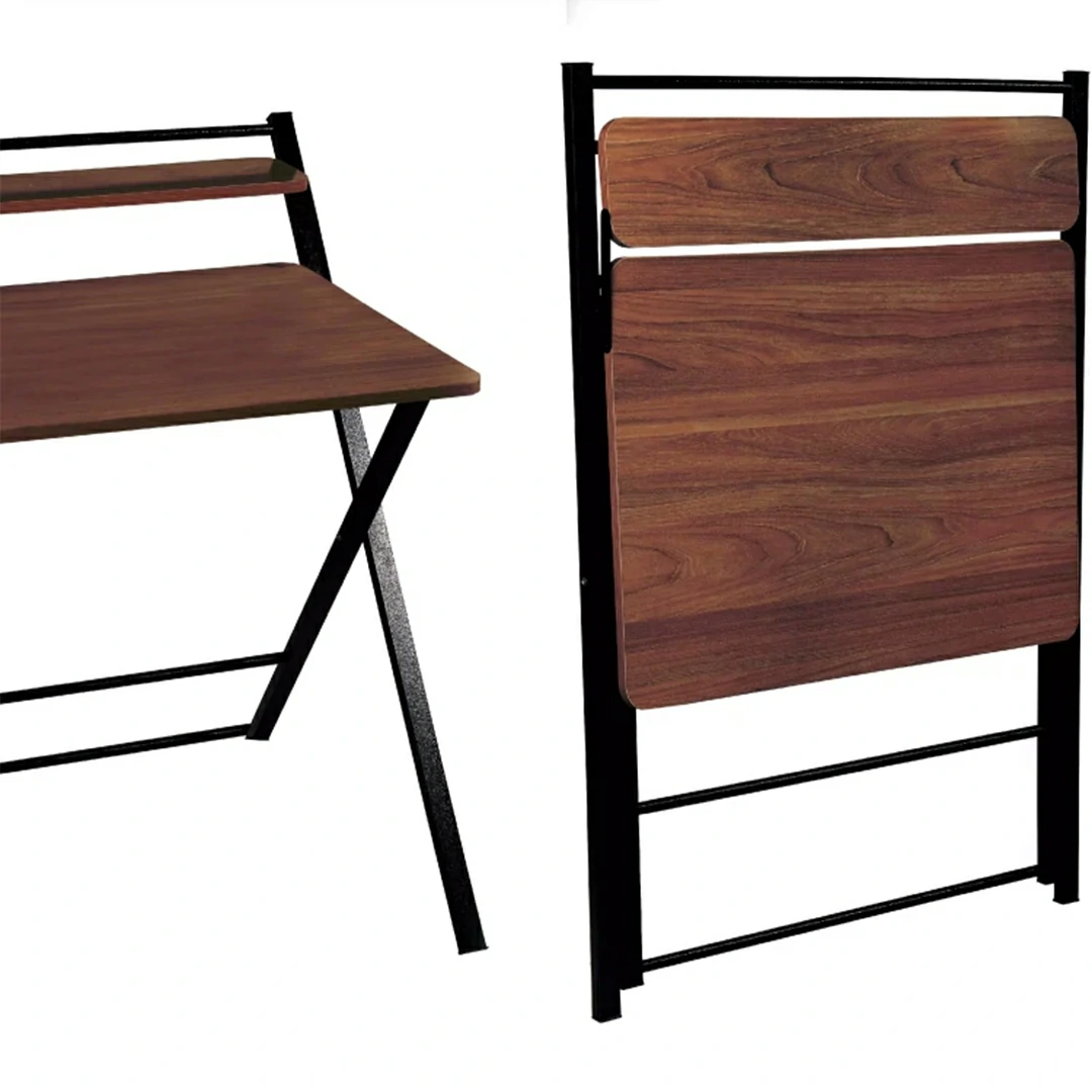 میز تحریر ایستاده تاشو دانشجویی آنتیک طلایی با نوار لاستیکی - Image 3