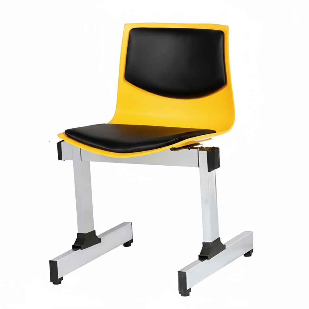 نیمکت انتظار یک نفره صدفی S101 زرد