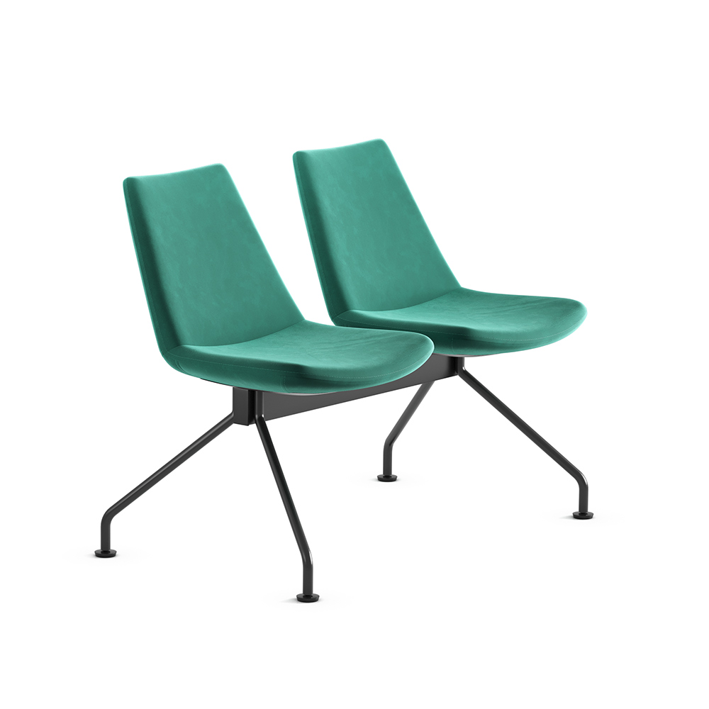 صندلی انتظار دو نفره BUTTERFLY روکش پارچهای